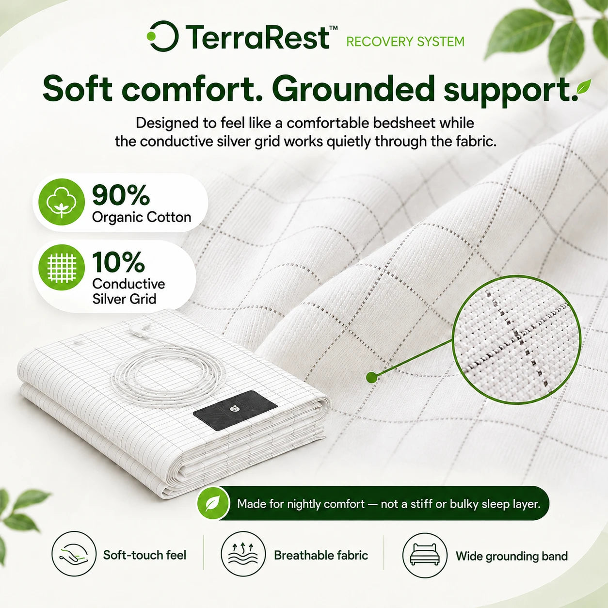 TerraRest™ Grounding Bedsheet